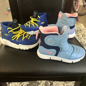 Sized 12 Nike Boots and Underarmor Curry’s.